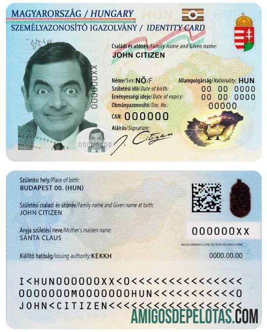 Modelo de identificação da Hungria